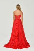 Load image into Gallery viewer, Strapless Chiffon Evening Dress
