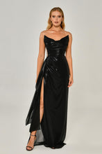 Load image into Gallery viewer, Shiny Strapless Evening Dress
