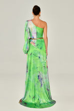 Load image into Gallery viewer, One Shoulder Deep Slit Evening Dress
