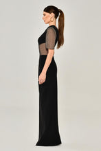 Load image into Gallery viewer, One Sleve Mesh Transparent Evening Gown
