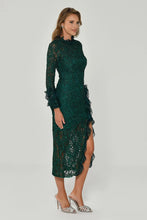 Load image into Gallery viewer, Long Sleeve Lace Midi Cocktail Dress
